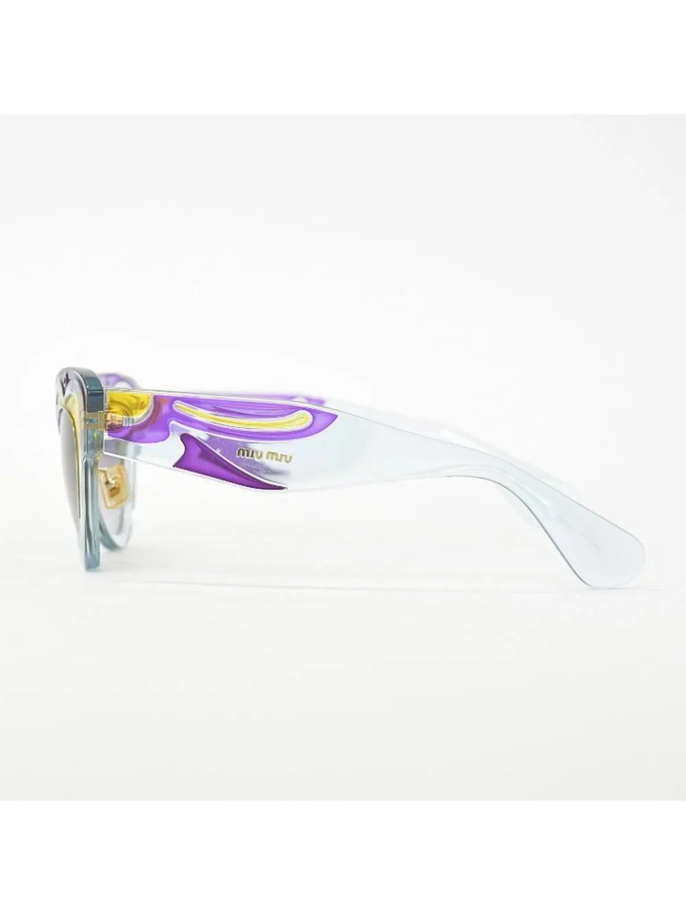 Miu Miu Sunglasses Art Eyewear Acetate Blue Purple Yellow 22